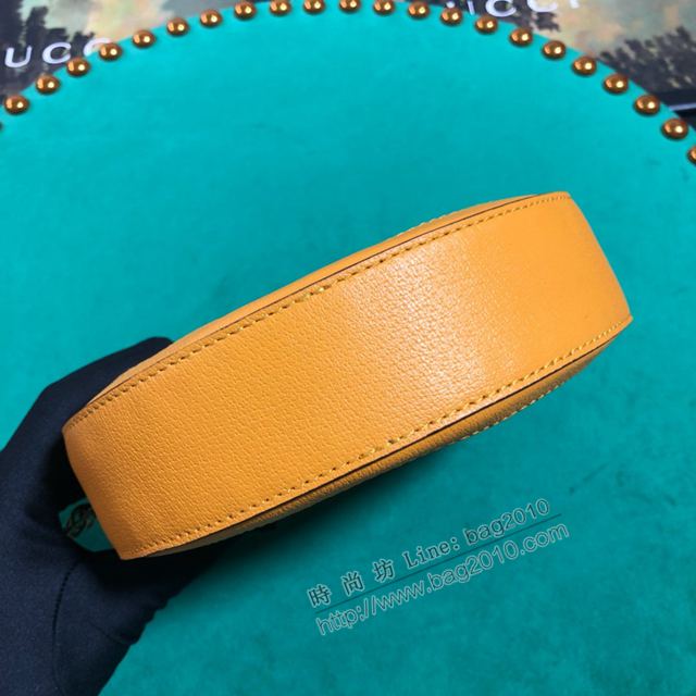 Gucci包 古馳女包 550618花膠黃皮 gucci小挎包 gucci圓形包  gudj1244